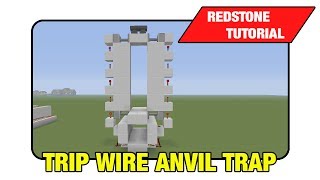 Trip Wire Anvil Trap Tutorial (Minecraft Xbox/Ps3 TU15)