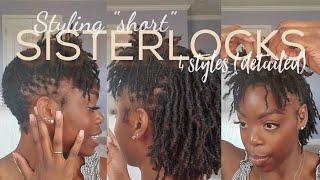 STYLING MY SISTERLOCKS |4 STYLES| DETAILED| CIMPLYCECE |#sisterlocks #sisterlockjourney