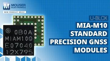 U-BLOX MIA-M10 Standard Precision GNSS Modules | Mouser Electronics