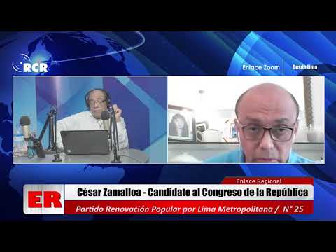ENTREVISTA AL MG. CÉSAR ZAMALLOA, CANDIDATO AL CONGRESO CON EL N° 25, POR RENOVACIÓN POPULAR