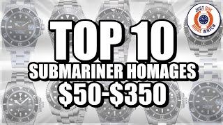 Rated or Slated? Top 10 Submariner Homages $50$350