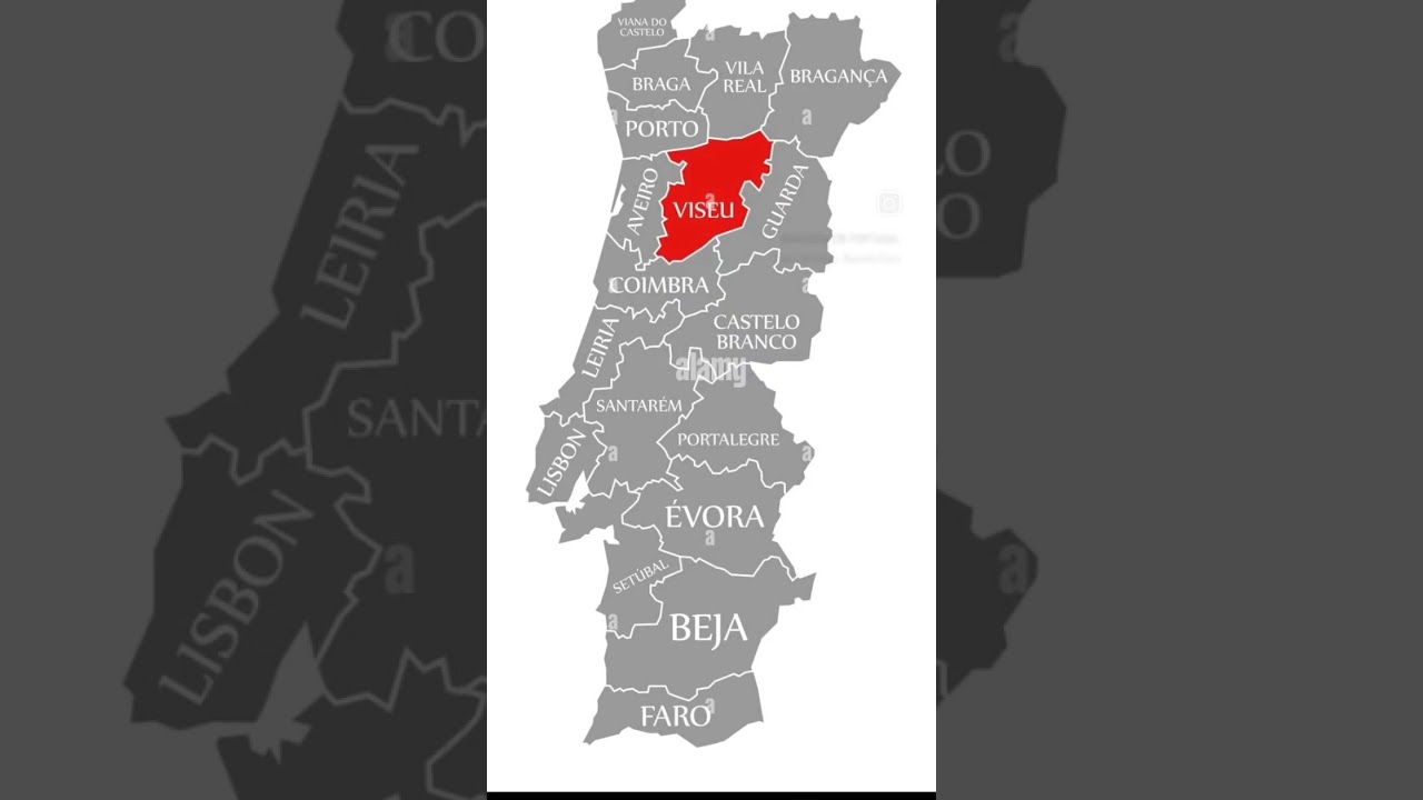 VISEU no Mapa de Portugal!