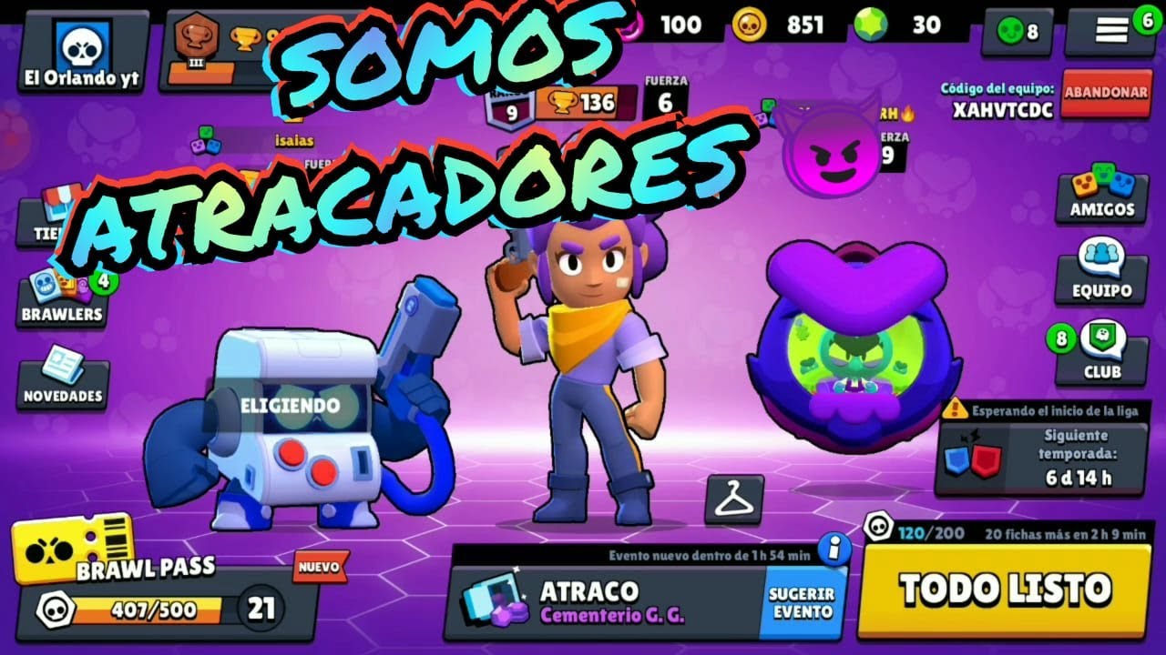 ATRACO Y TENEMOS CLAN ) BRAWL STARS YouTube