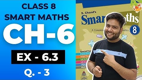 Smart Maths Class 8, Chapter - 6 || Exercise 6.3|| Square and Square Roots