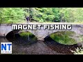Magnet fishing rivers in NH with Wukong magnet fishing kit