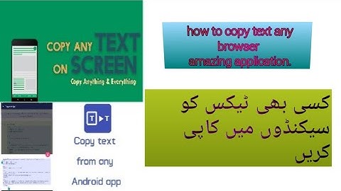 how to copy text from any app on android (Facebook, Twitter, Instagram, Youtube,)