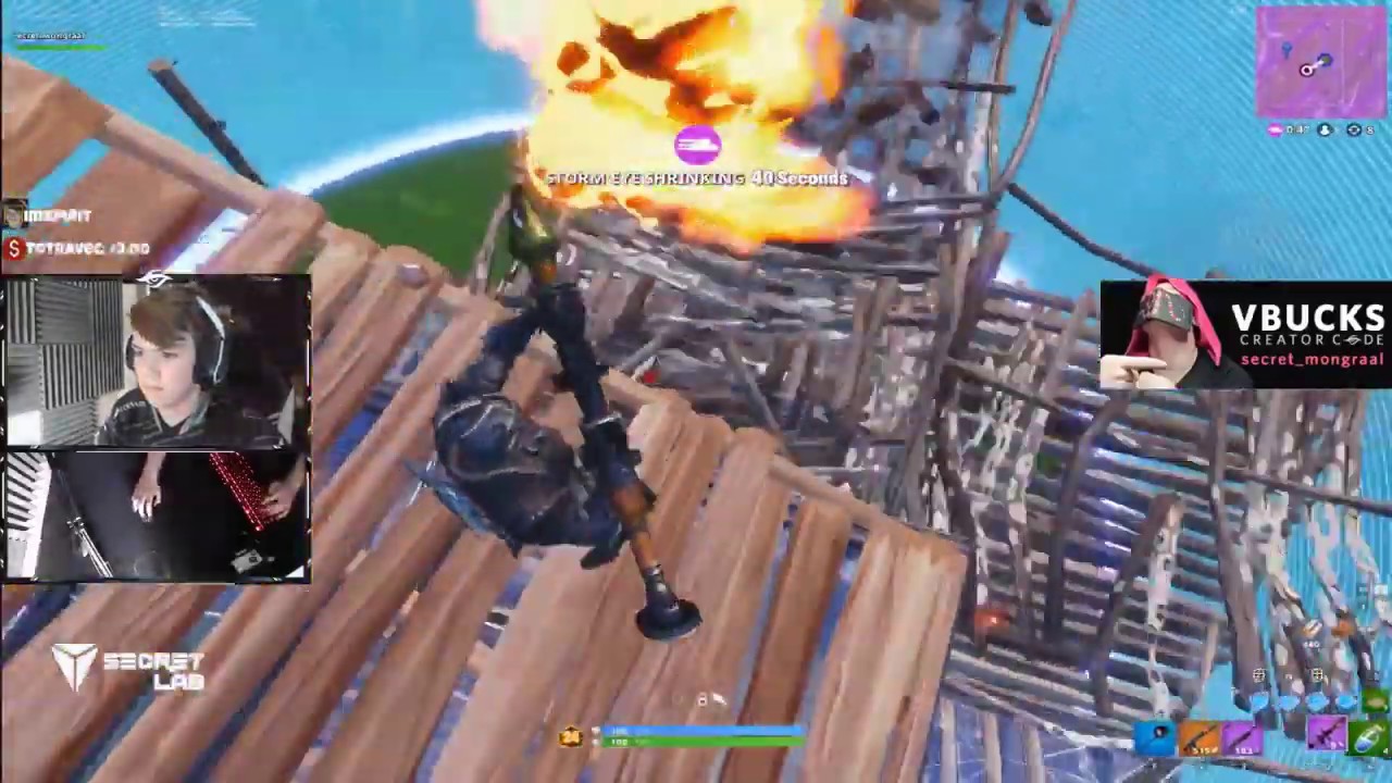 Mongraal fights other streamers ( TFUE , kinstaar , MRsavageM ,tsm zexrow , xewer ....)