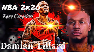 NBA 2k20- Best Damian Lillard Face Creation