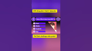 BTS Quiz Guess who is there? #jinkook #bts #shorts #btsshorts