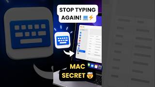 Mac Text Replacement Trick 🤯 | Save Time Typing on MacBook (Hidden Feature) #mactips #shortsfeed