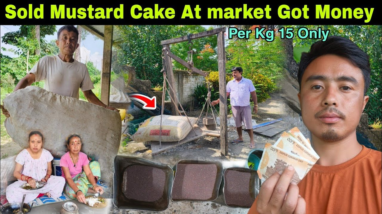 Sold Mustard Cake At Tha market Per Kg 15 Only So Cheap | Got Some Money💸For Dinner🍽️