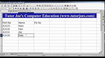 How To Use Vlookup Function In LibreOffice Calc Tamil