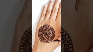 Easy Round Mandala Mehndi Design 😍 | Simple Back Hand Mehndi Design 2026 #shorts #mehndi
