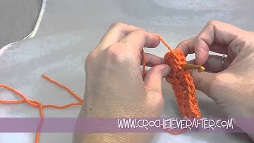 Half Double Crochet Tutorial #6 HDC in Front Loop Only