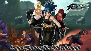 The King of Fighters XIII (PC/Steam) - Leona/Mature/Vice Arcade Playthrough