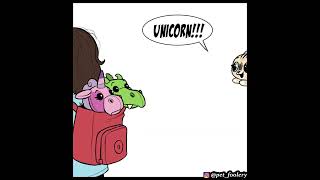 PIXIE LIKES TO HUG UNICORN PLUSHIES! | Pixie and Brutus Comic by Pet_foolery #comicdub