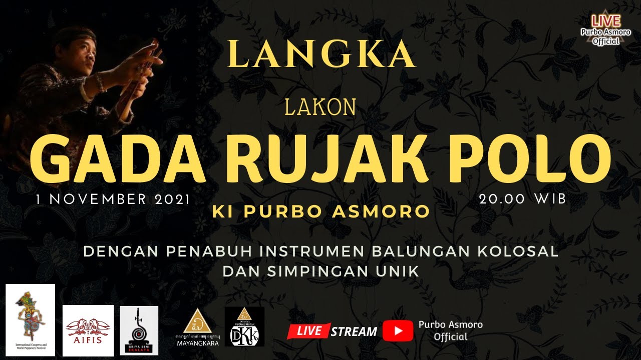 LANGKA ‼️ Lakon GADA RUJAK POLO - Ki Purbo Asmoro || Dengan Penabuh Instrumen Balungan Kolosal