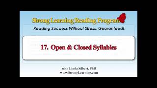 17 Open Closed Syllables Sounds Phonics Teach Reading