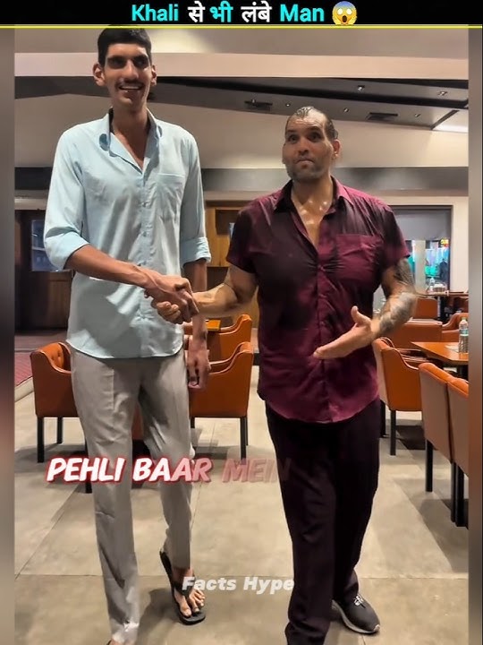 This Young Man is Taller Than The Great Khali 😱 #shorts