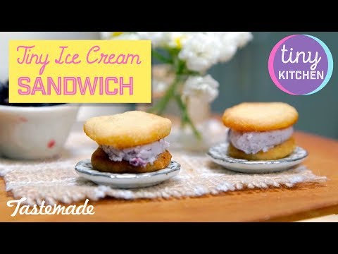 Tiny No-Churn Blueberry Ice Cream Sandwich I Tiny Kitchen