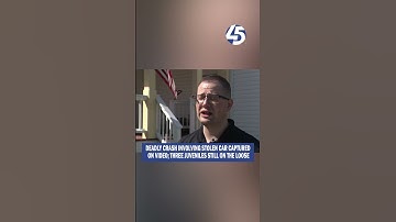 Deadly crash involving stolen car captured on video; three juveniles still on the loose