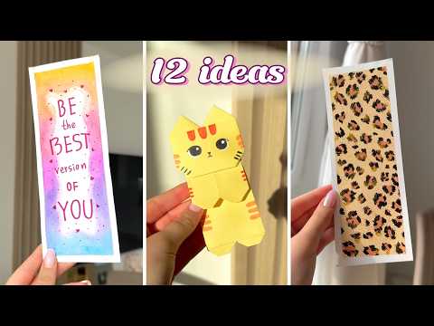 12 Easy and Cute bookmark ideas | DIY