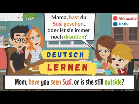 Deutsch lernen | A2 - B1 | zu Hause | Hören \u0026 Sprechen | German A2 - B1