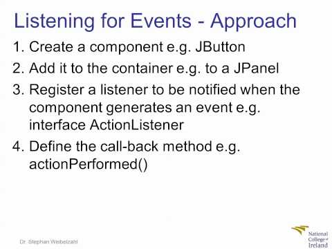 OOP Java Swing Events 7/8