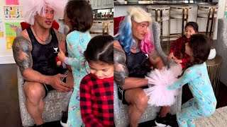 Dwayne Johnson The Rock - Dwanta Claus Playing with His daughters for Christmas 🎄🎄🤣🤣