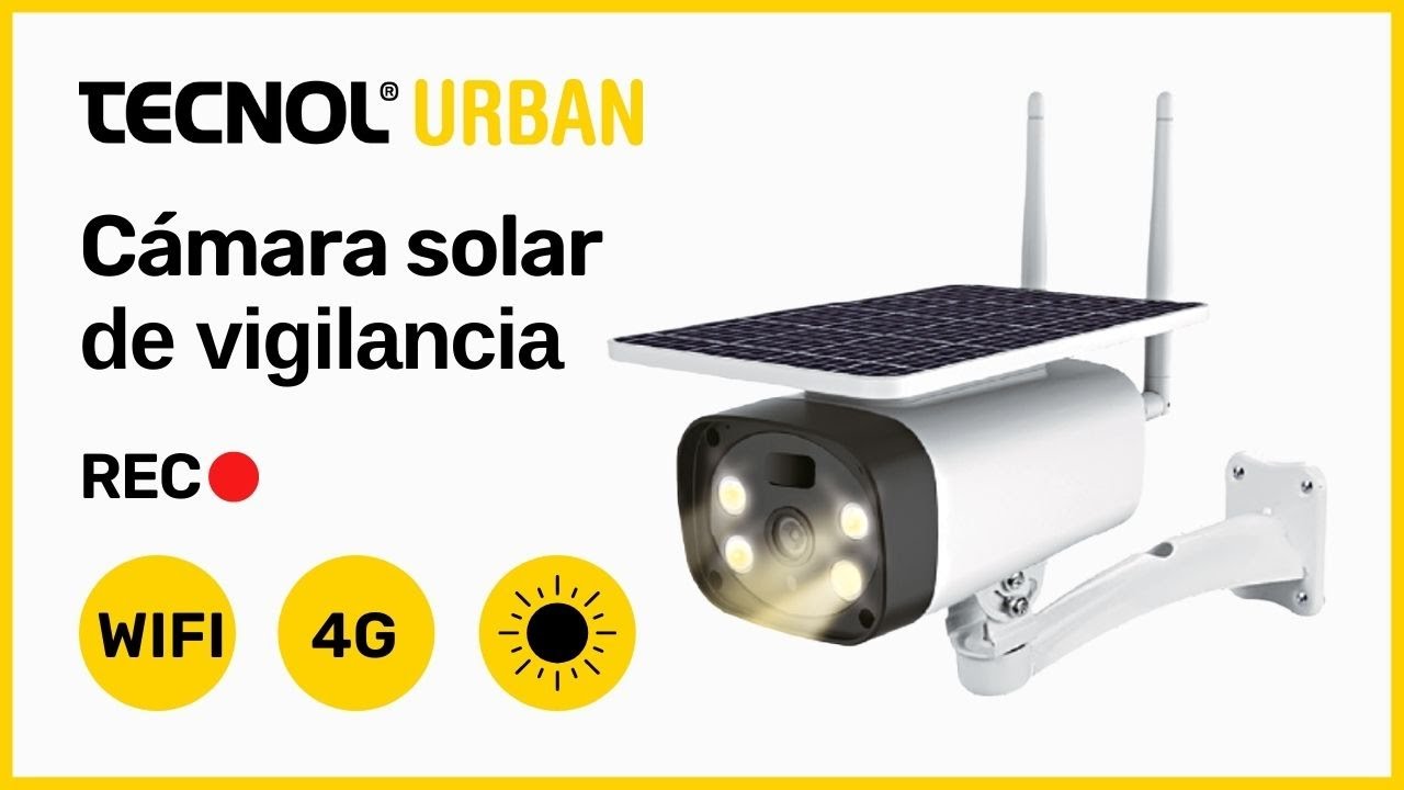 Cámara de Vigilancia Solar para Exterior 🎥☀️ · WIFI o 4G · Sin