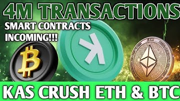 Kaspa Just CRUSHED BTC + ETH Combined: 4 Million Transactions | KASPA Signal Smart Contract Launch