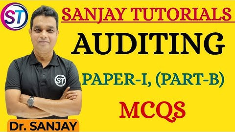 AUDITING, PAPER 1, ( MCQs Part A )