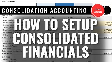 This is How to Structure Consolidated Financial Statements ➡️ Excel Example