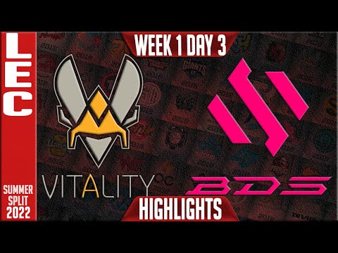 VIT vs BDS Highlights | LEC Summer 2022 W1D3 | Team Vitality vs Team BDS