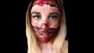 RIPPED FACE - TUTORIAL - EASY HALLOWEEN MAKEUP 2020