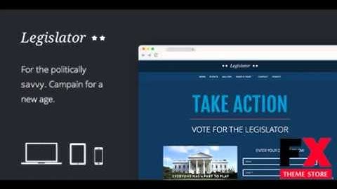 Preview Legislator Political WordPress Campaign TForest