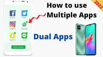 How to Add Dual Apps on infinix Hot 10 | add multiple WhatsApp messenger Instagram on infinix