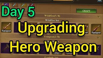 Upgrading Hero Weapons | Day 5 | Anniversary Feast Event | King of Avalon KOA | Sachin Mobile Gaming