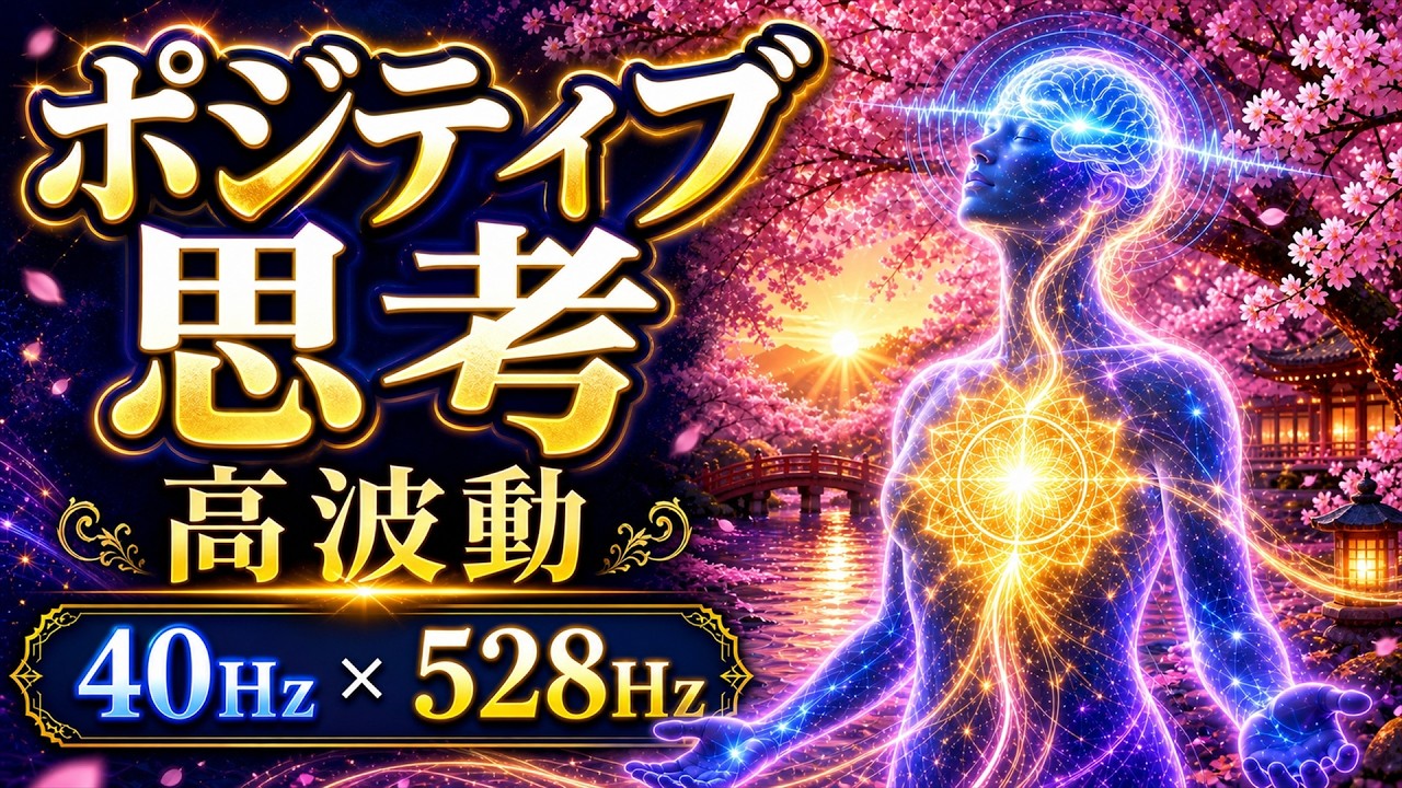心が沈む日に静かに寄り添う|川のせせらぎ40Hz528Hz 静かに整う3時間BGM【Gamma & Solfeggio】