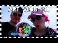 GOING TO THE BEACH FOR INSPIRATION &amp; PAINTING ALIENS AFTER A  MELTDOWN | ART VLOG #10