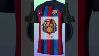 #shorts مراحل تطور شعار نادي برشلونة