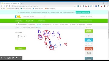 8th Grade IXL Solve multi-step inequalities 6AZ