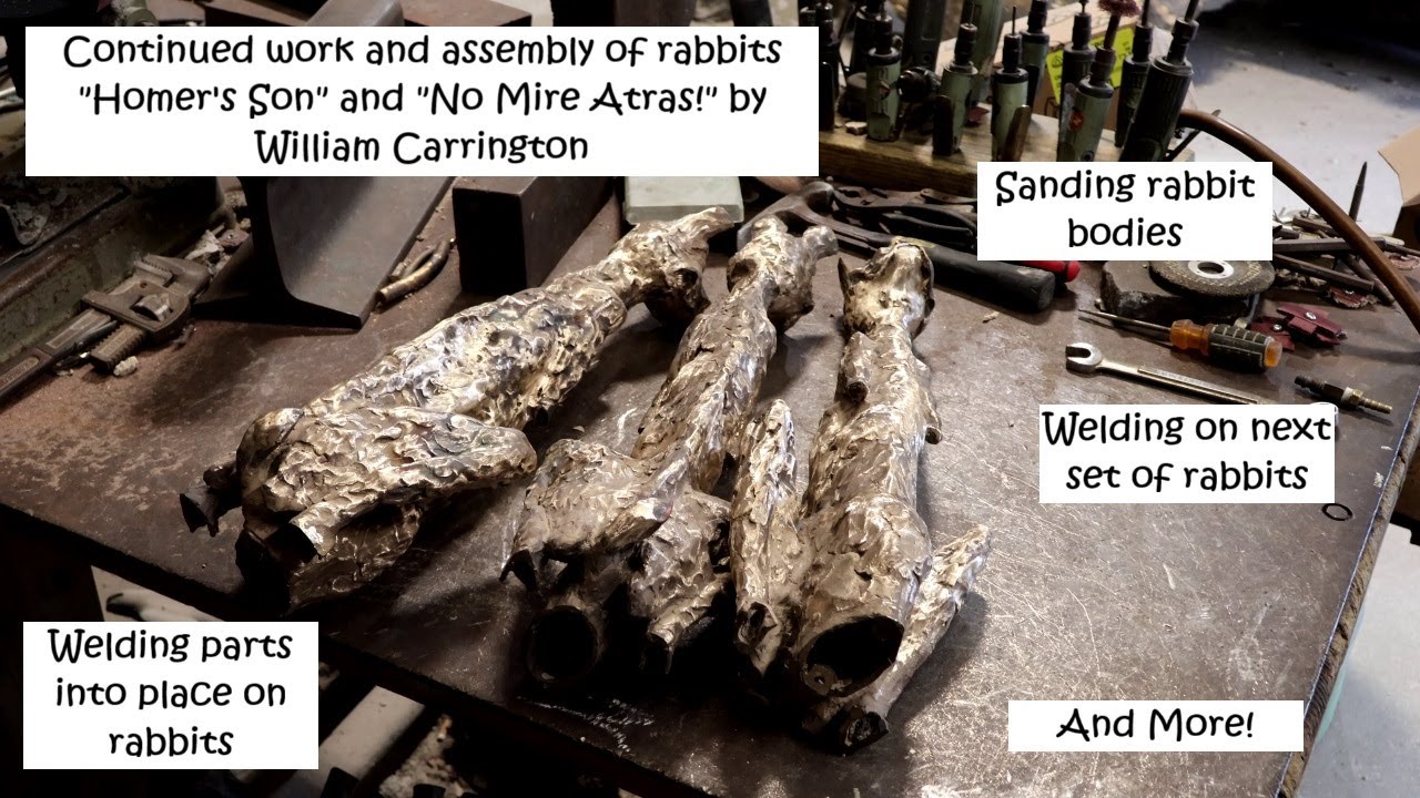 October 3, 2025 - Continuing assembly of rabbits for William Carrington ...