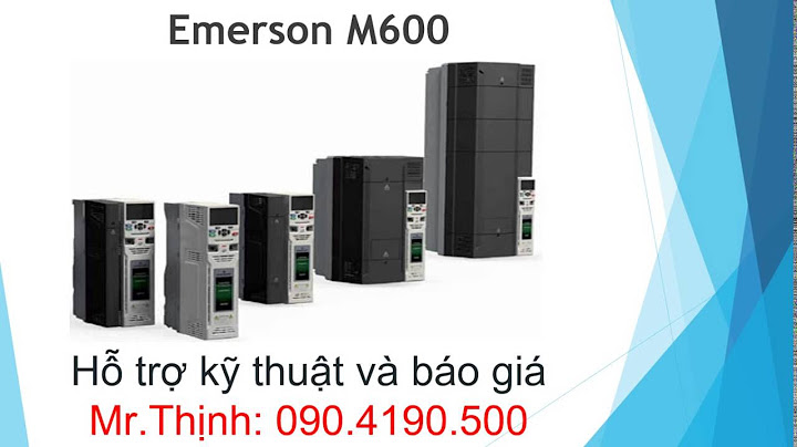 Biến tần emerson hướng dẫn cài đặt