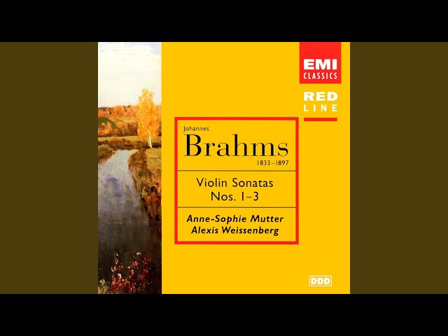 Brahms - Sonate pour violon et piano n°2 "Thun":Allegretto final : Anne-Sophie Mutter / Alexis Weissenberg