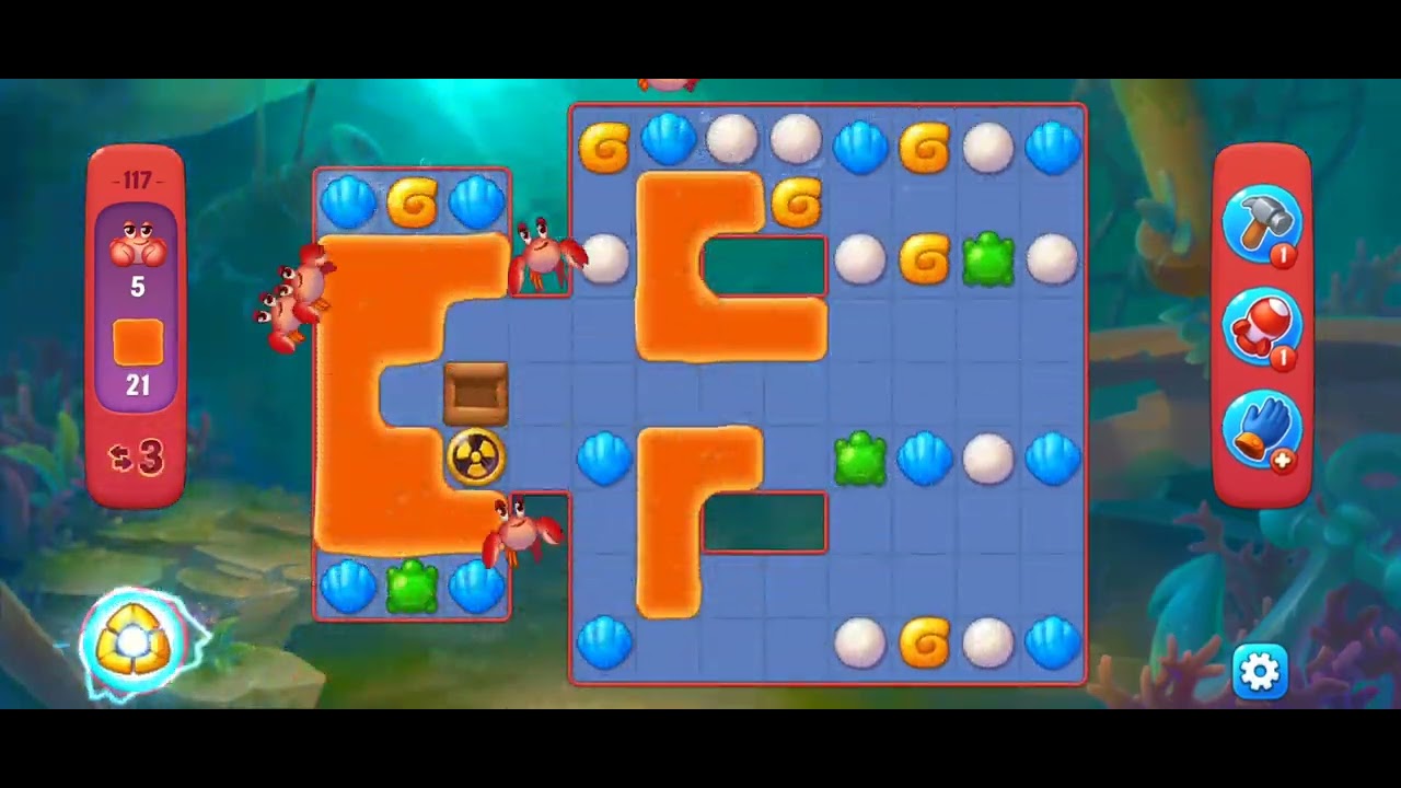 Fishdom Atlantis Cup Stage 117 (v2) (with ingame lightning and bomb