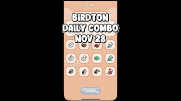 28 November 2025 BIRDTON Daily Combo Today #birdtonairdrop #birdtoncombo