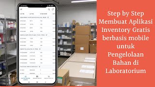 Step by Step, Langkah-langkah Membuat Aplikasi Inventory Control Laboratorium Step by Step, Langkah-langkah Membuat Aplikasi Inventory Control Laboratorium