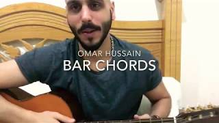 تعليم البار كورد على الجيتار how to play bar chord on guitar