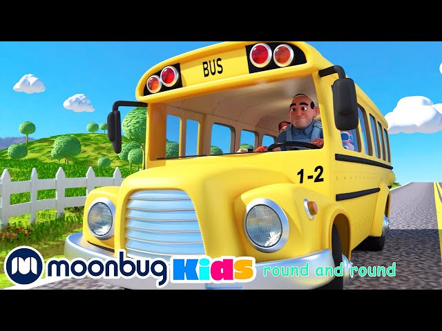 The Wheels on the Bus - Sing Along | @CoComelon | Moonbug Literacy class=